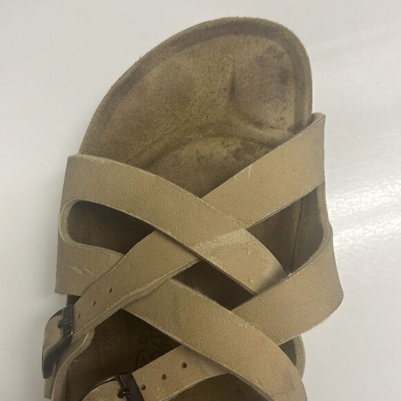 Birkenstocks Size 39 Tan Calais Cork Footbed  Sandal (Left foot only) Unisex - Picture 5 of 11